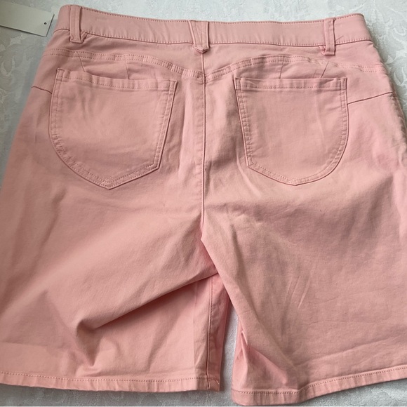 Democracy Ab Solution Shorts Women Size 14 Soft Orange New With Tags - Picture 2 of 5